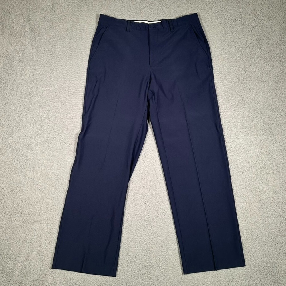 FootJoy FJ Pants Mens 36x31 Navy Blue Classic Fit Golf Performance Casual Preppy